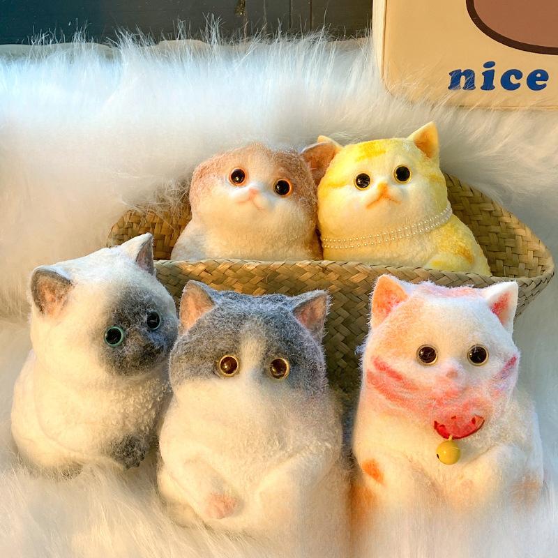 Іграшка – антистрес Сквіш Таба Котик 13 см ∙ М'яка силіконова іграшка Кішка - мініатюра 7