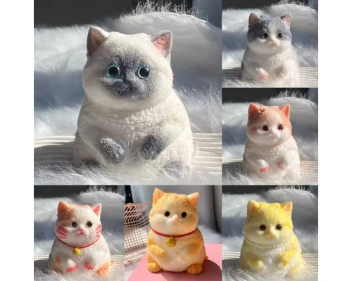 Іграшка – антистрес Сквіш Таба Котик 13 см ∙ М'яка силіконова іграшка Кішка - мініатюра 8