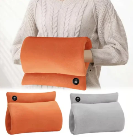 Грелка - муфта для рук з датчиком нагріву ∙ Електричний зігріваючий килимок трансформер USB - мініатюра 5