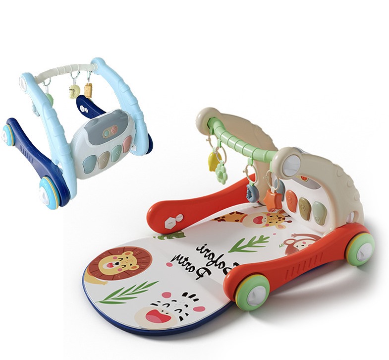 Ходунки з килимком для малюків Baby Steps з музичним центром, бізабордом, піаніно та Bluetooth підключенням + пульт ДК - мініатюра 2