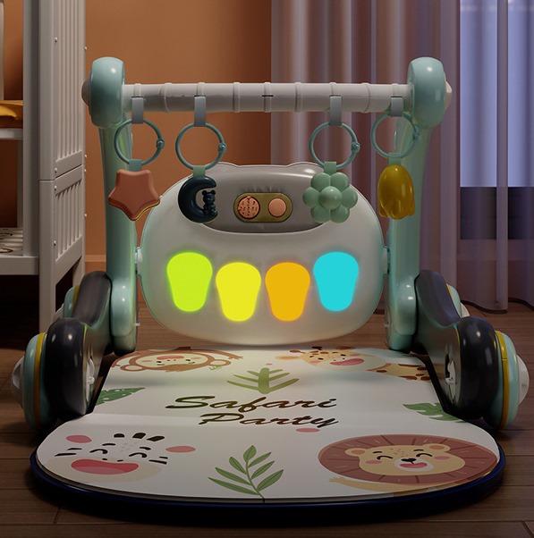 Ходунки з килимком для малюків Baby Steps з музичним центром, бізабордом, піаніно та Bluetooth підключенням + пульт ДК - мініатюра 5