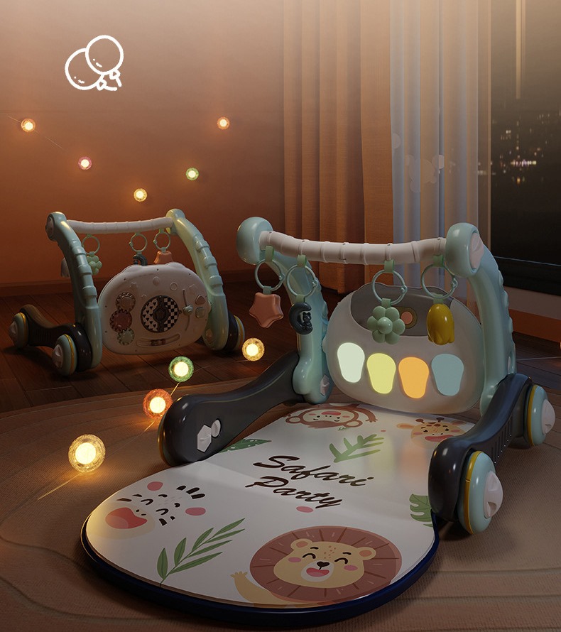 Ходунки з килимком для малюків Baby Steps з музичним центром, бізабордом, піаніно та Bluetooth підключенням + пульт ДК - мініатюра 6