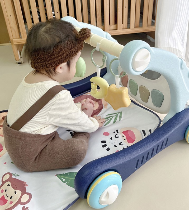 Ходунки з килимком для малюків Baby Steps з музичним центром, бізабордом, піаніно та Bluetooth підключенням + пульт ДК - мініатюра 8