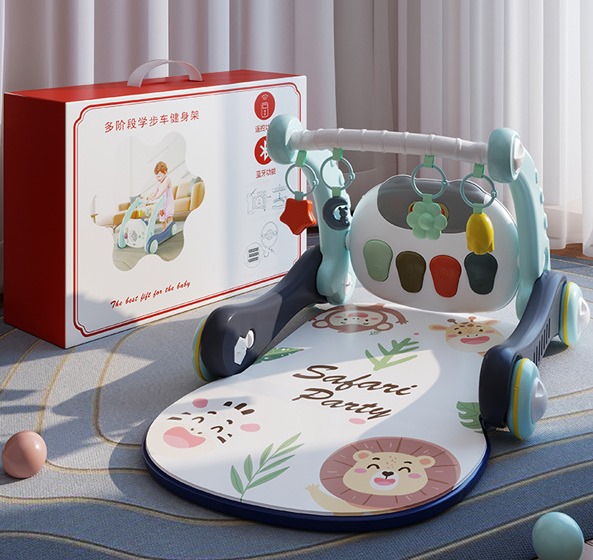 Ходунки з килимком для малюків Baby Steps з музичним центром, бізабордом, піаніно та Bluetooth підключенням + пульт ДК - мініатюра 9