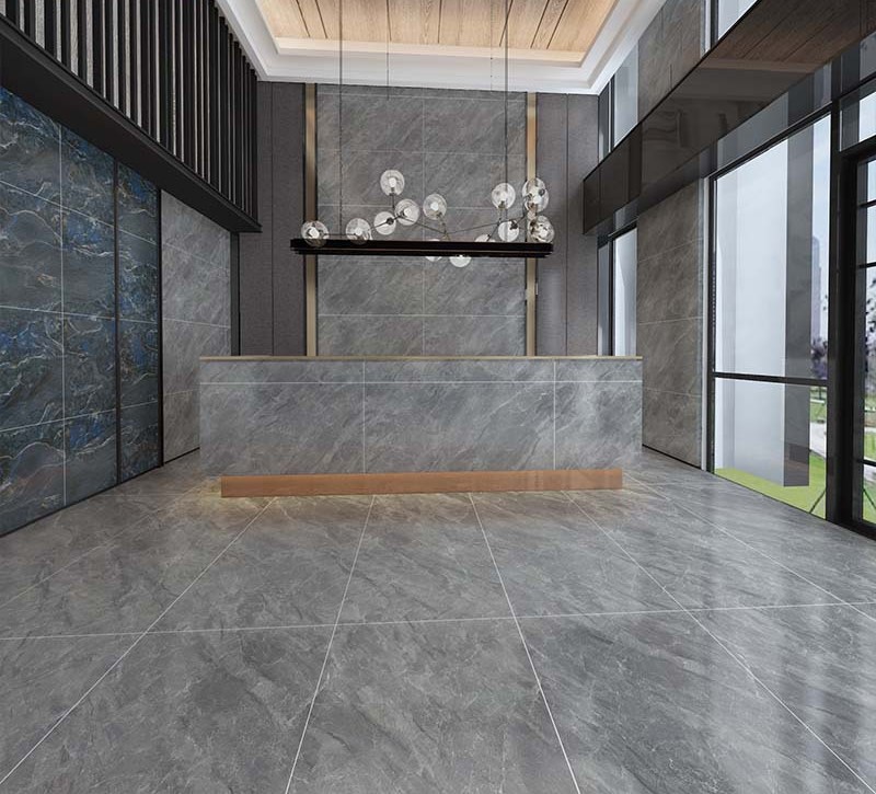 Самоклеюча кухонна плівка Сірий Мармур, 60 x 500 см - мініатюра 3