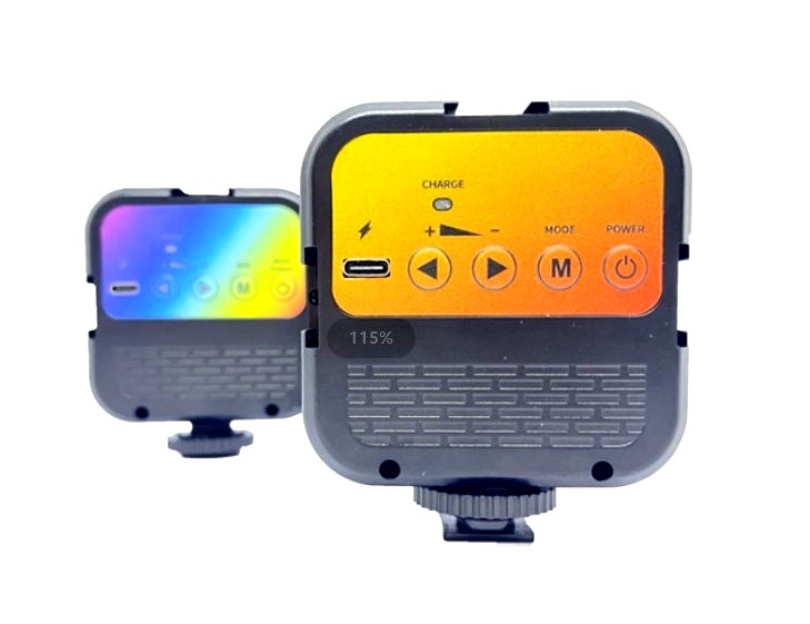 Лампа LED RGB з кріпленням для телефону WR-R1 ∙ Студійне накамерне світло 3000-7000K