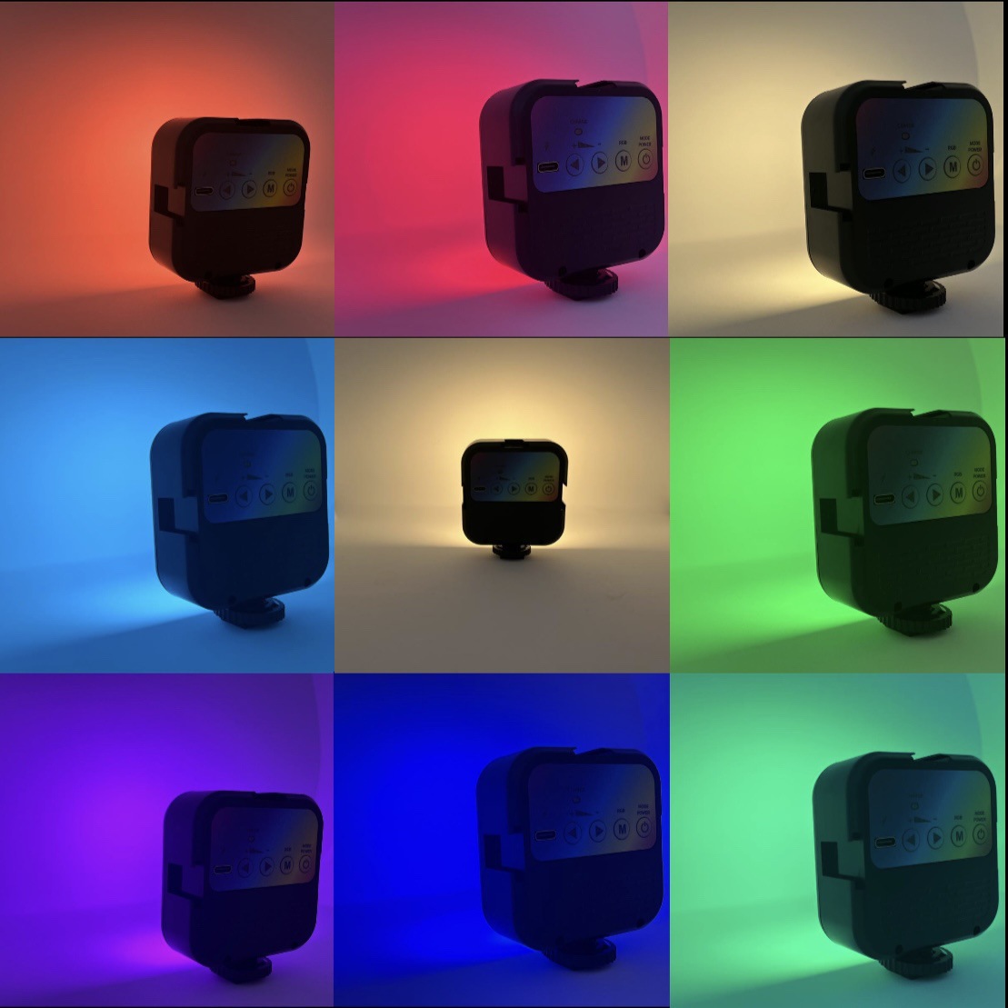 Лампа LED RGB з кріпленням для телефону WR-R1 ∙ Студійне накамерне світло 3000-7000K - мініатюра 5