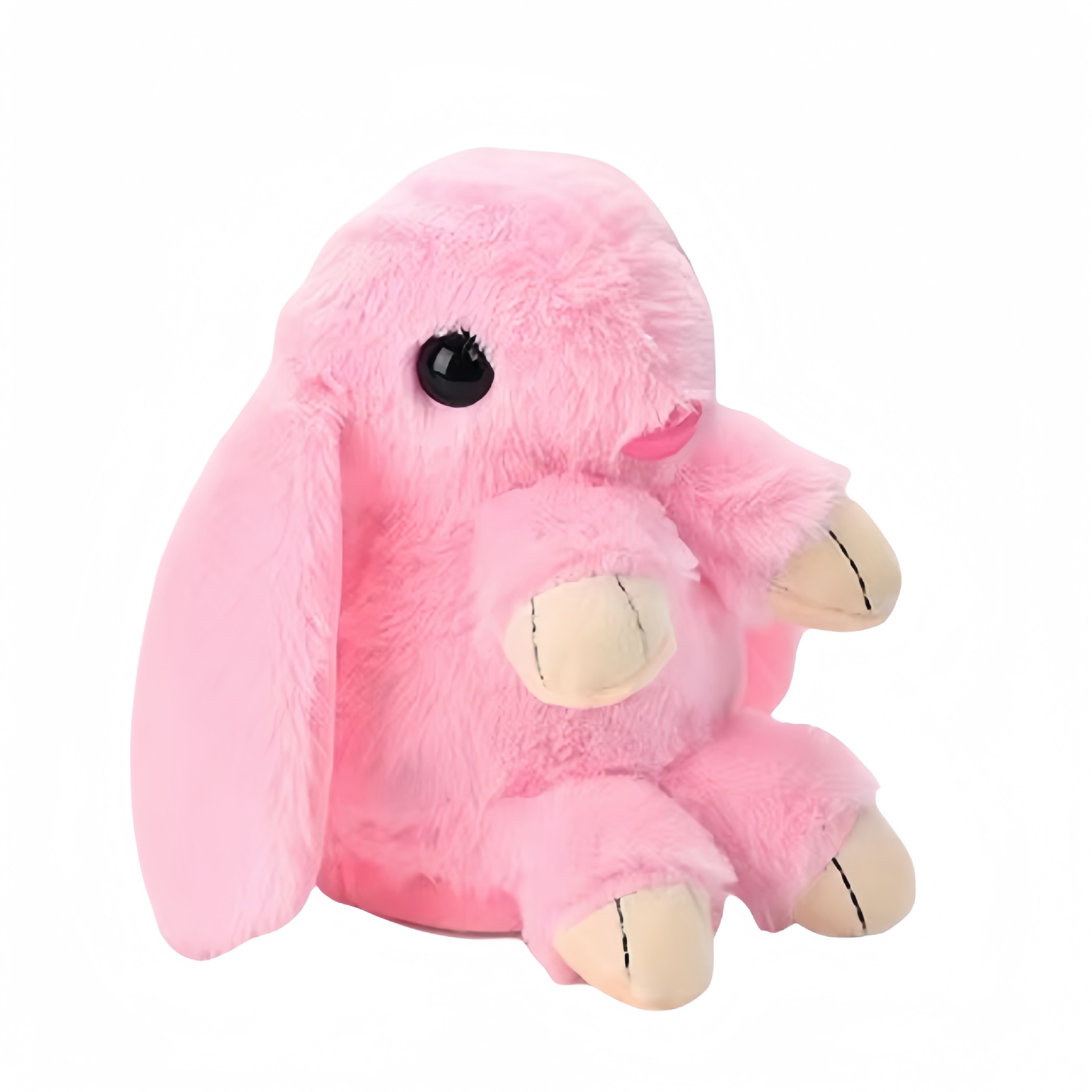 М'яка іграшка Зайчик Музична дитяча плюшева іграшка з підсвіткою та звуковими ефектами - мініатюра 4