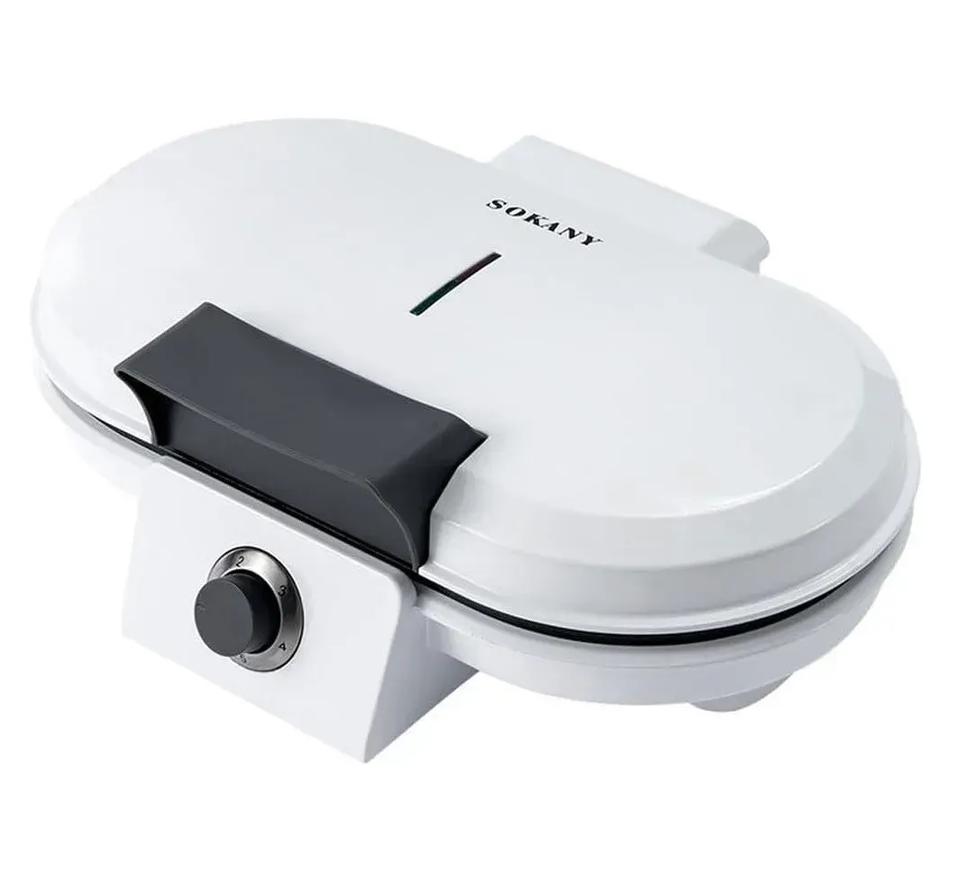 Вафельниця для бельгійських вафель 1200 Вт Sokany KJ-510 у формі серця, 10 шт ∙ Антипригарне покриття - мініатюра 5