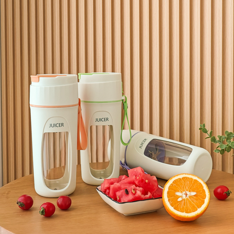 Портативний міні блендер - соковитискач JUICER KS-FSV8 W14 з USB зарядкою, 340 мл