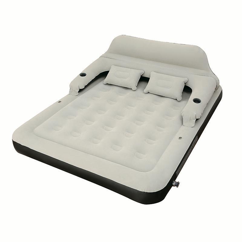 Надувний диван - матрац з насосом, 202х152х75 см ∙ Двомісне надувне ліжко для дому та відпочинку - мініатюра 2