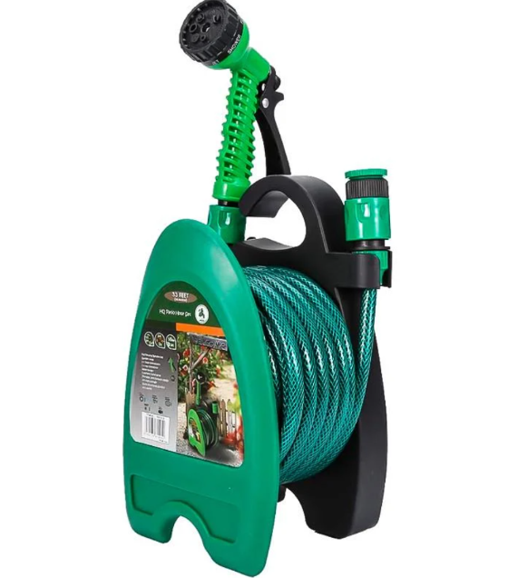 Поливальний шланг на котушці 10 метрів з розпилювачем BB-4208
