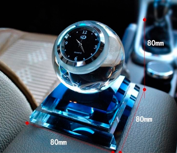 Годинники стрілочні Кришталева куля з ароматизатором для дому та автомобіля - мініатюра 6