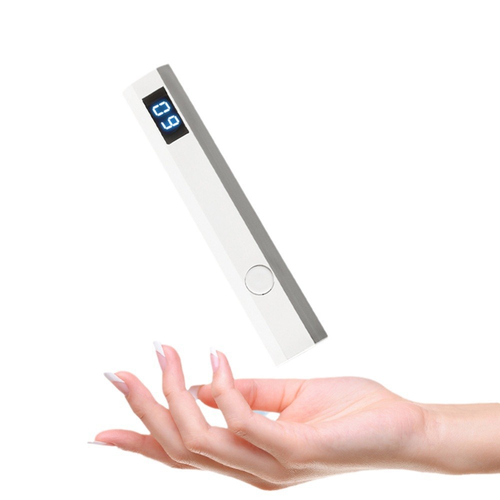 Портативна бездротова лампа для сушіння нігтів Hand-held UV LED lamp Ручна лампа – стик для поляризації гелю, гел-лаку з USB зарядкою - мініатюра 2