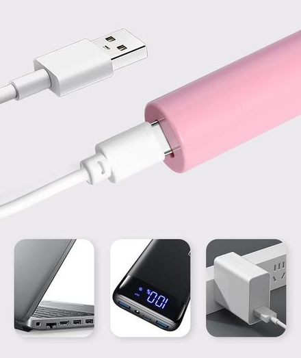 Портативна бездротова лампа для сушіння нігтів Hand-held UV LED lamp Ручна лампа – стик для поляризації гелю, гел-лаку з USB зарядкою - мініатюра 3