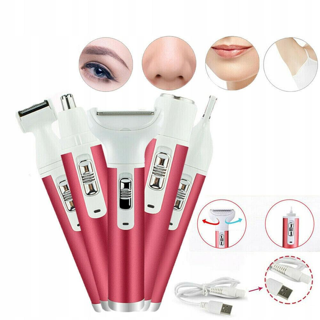 Тример для видалення волосся на обличчі та в зоні бікіні 5 в 1 MSK-3512 - мініатюра 10