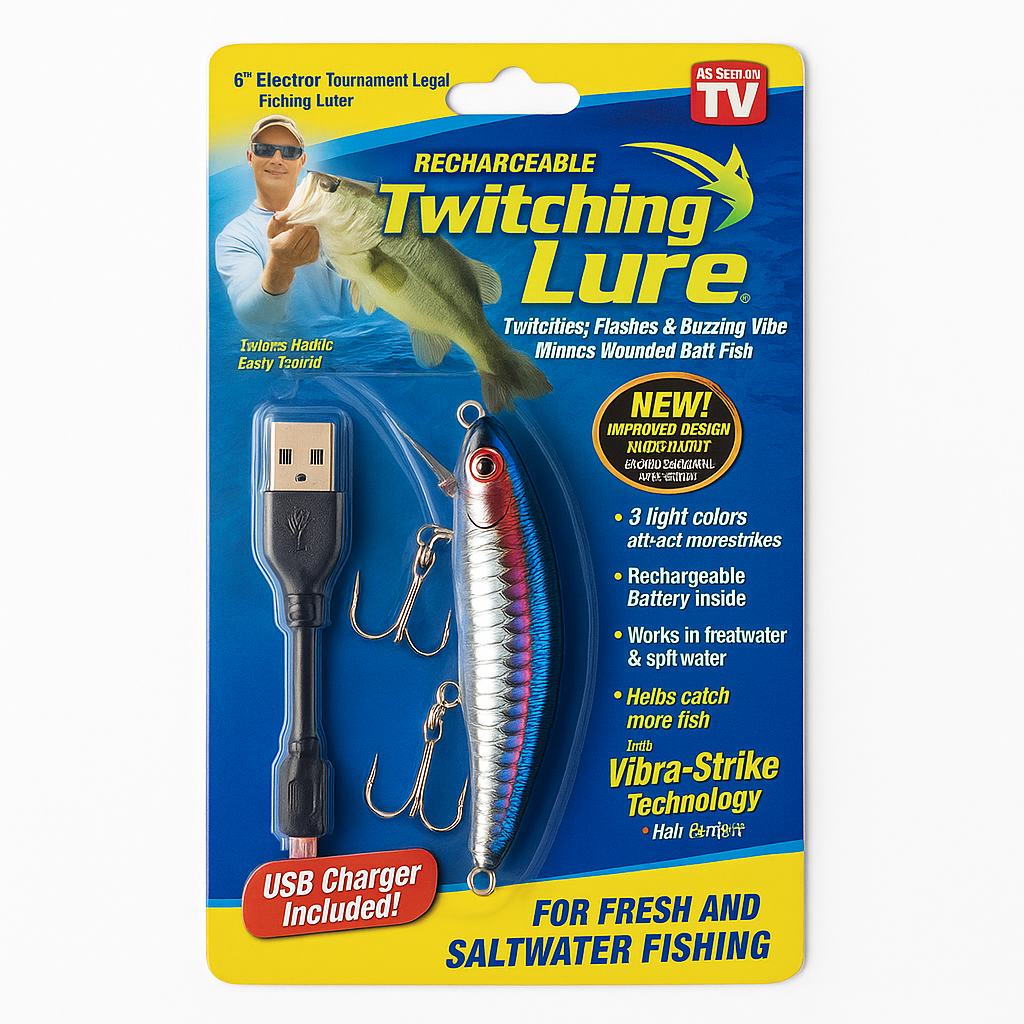 Рибальська приманка з акумулятором електронний воблер на хижу рибу • Twitching Lure приманка що світиться з usb зарядкою