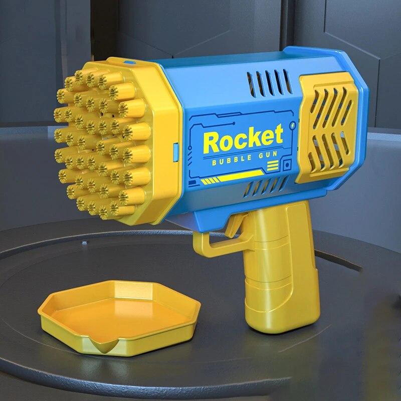 Генератор мильних бульбашок Bazooka Rocket Bubble Gun 69 • Гарматa для мильних бульбашок з отворами та підсвіткою
