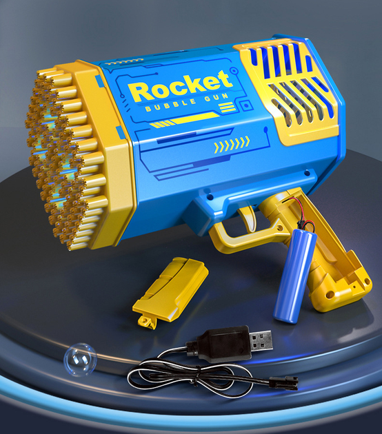 Генератор мильних бульбашок Bazooka Rocket Bubble Gun 69 - мініатюра 6