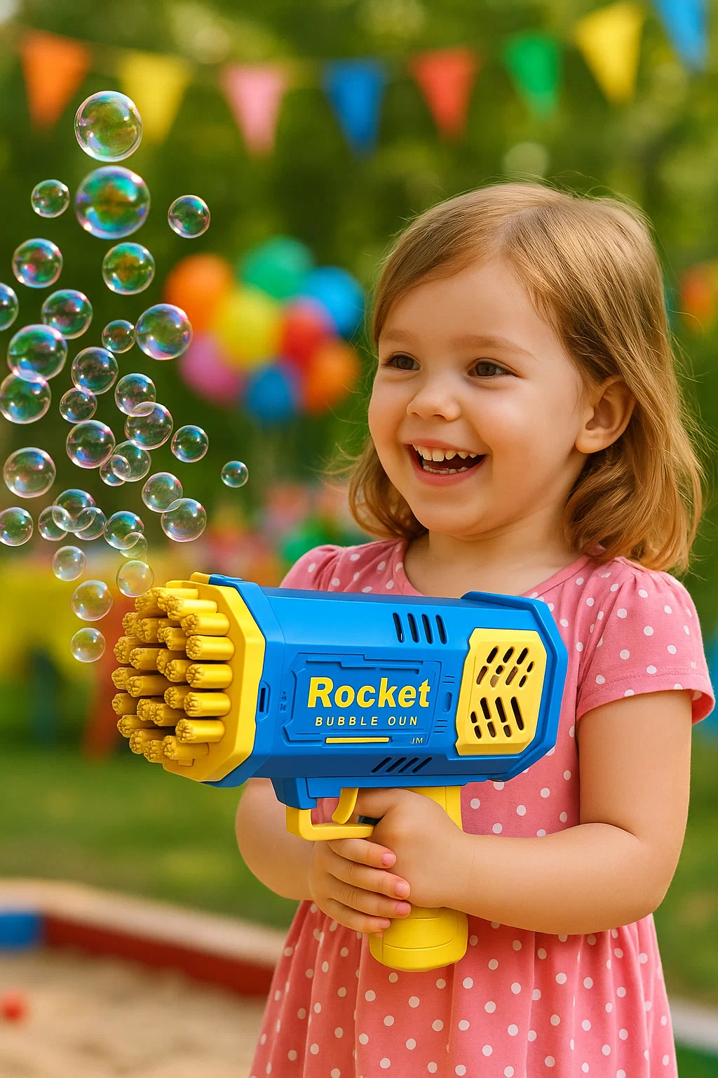 Генератор мильних бульбашок Bazooka Rocket Bubble Gun 69 - мініатюра 7