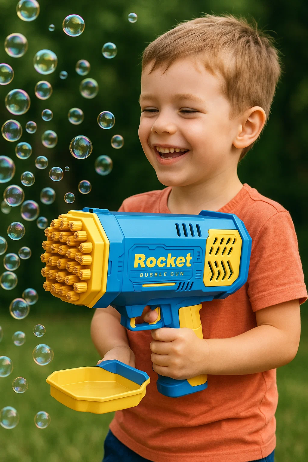 Генератор мильних бульбашок Bazooka Rocket Bubble Gun 69 - мініатюра 8