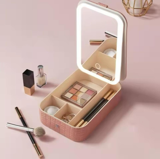 Косметичка з підсвіткою та дзеркалом для макіяжу - мініатюра 8