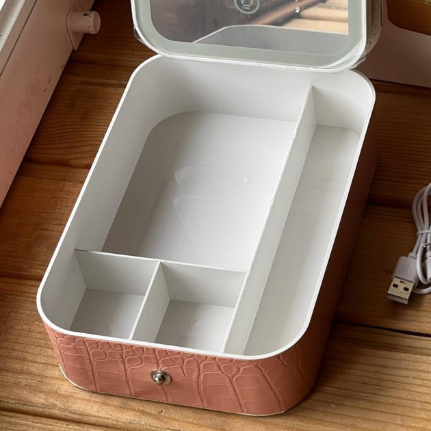 Косметичка з підсвіткою та дзеркалом для макіяжу - мініатюра 10