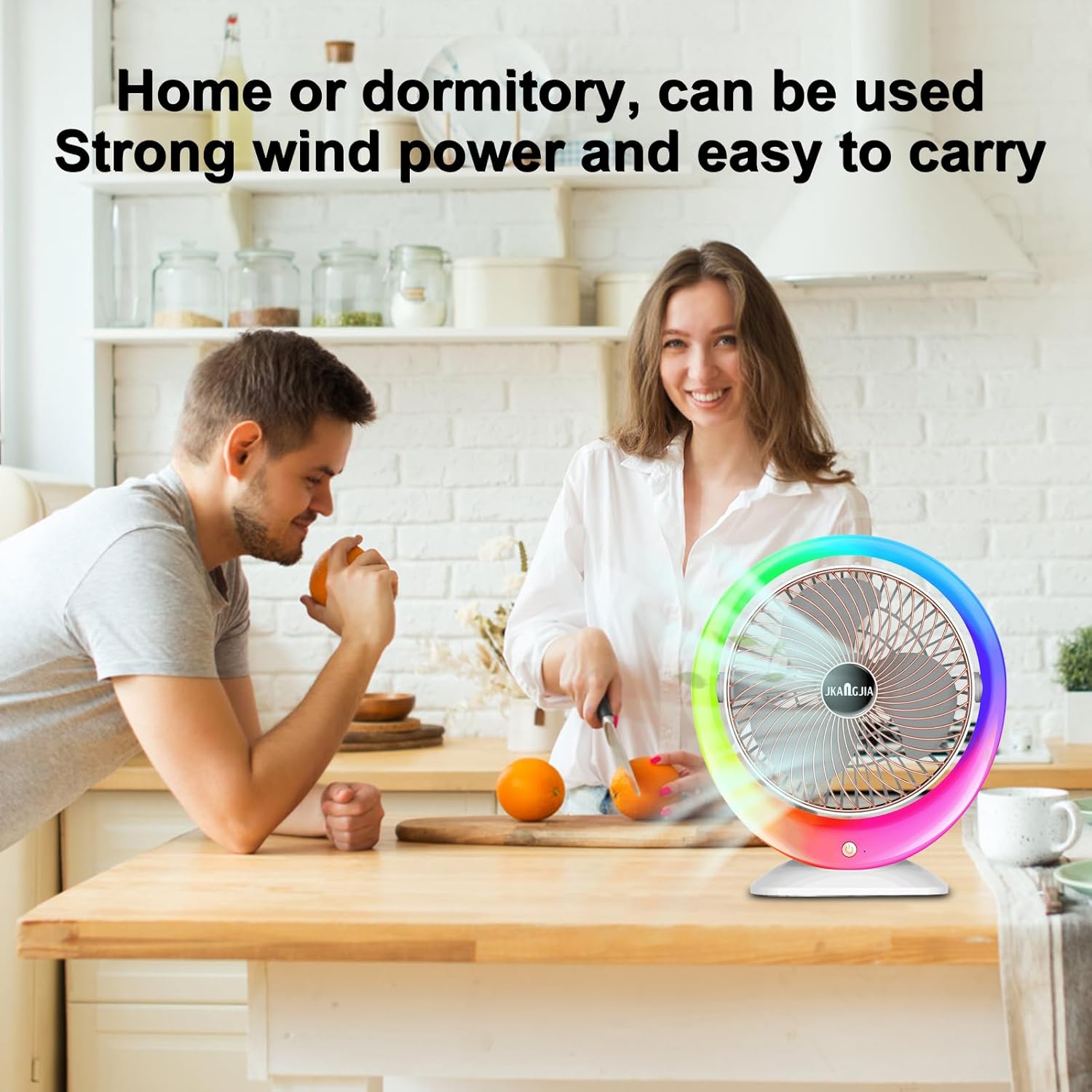 Настільний вентилятор з підсвіткою Mini fan VU-04 - мініатюра 4