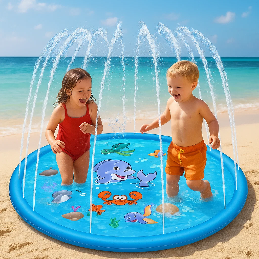 Ігровий водний килимок Блакитний Дельфін 100 см для дітей - мініатюра 8