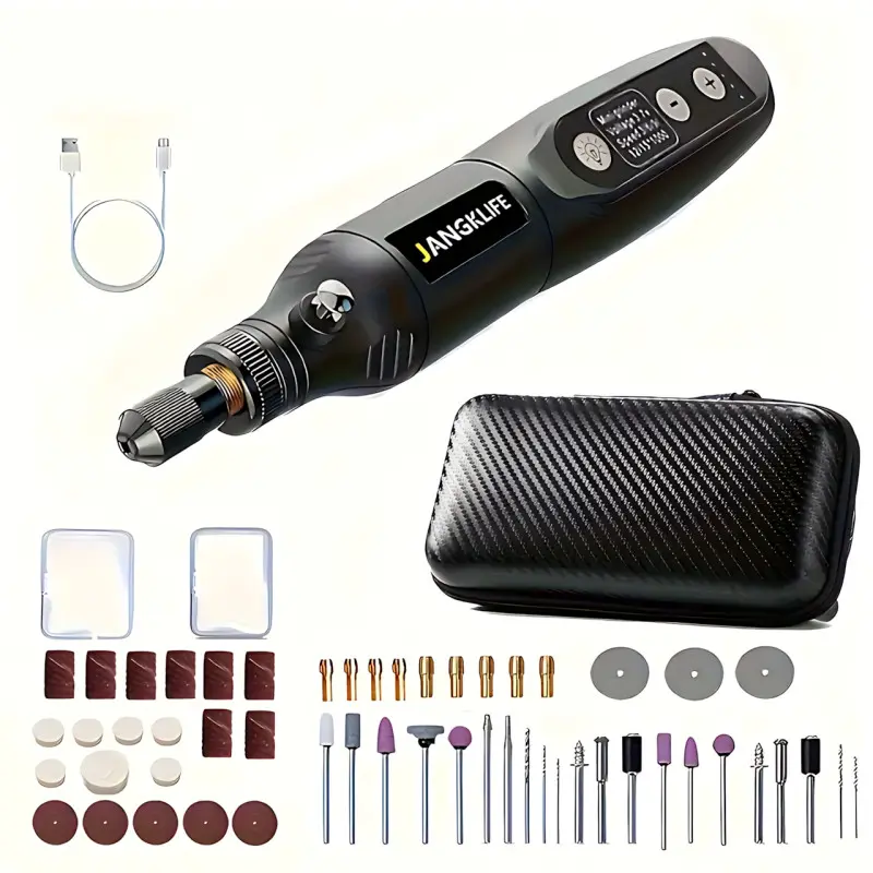 Портативний гравер JANGK LIFE для різання та шліфування 210 інструментів • Багатофункціональний роторний інструмент для точних робіт