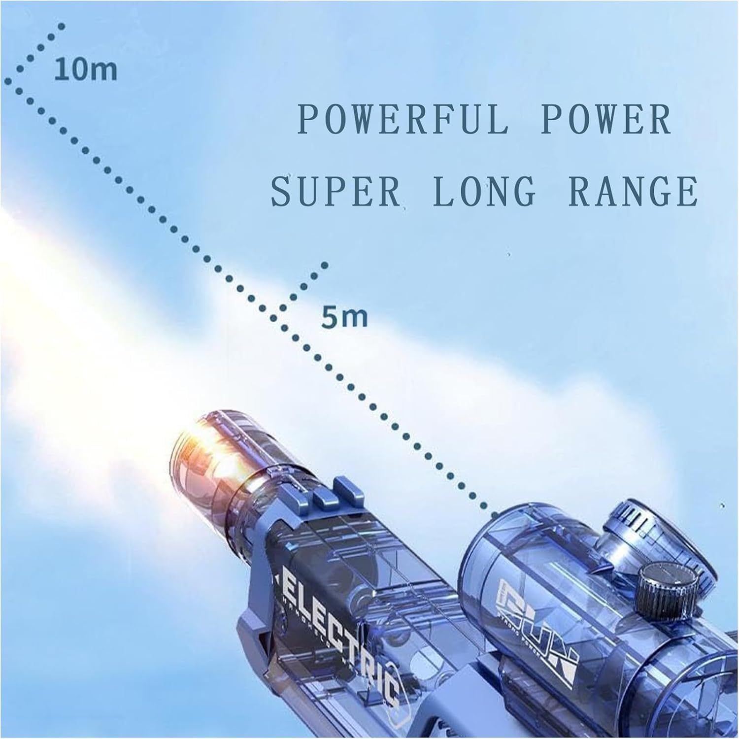 Електричний водяний бластер з акумулятором і великим резервуаром для води - мініатюра 2