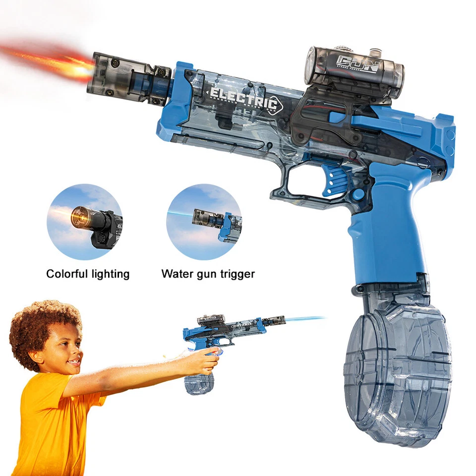 Електричний водяний бластер з акумулятором і великим резервуаром для води - мініатюра 6