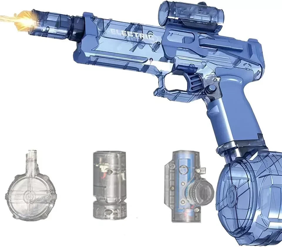 Електричний водяний бластер з акумулятором і великим резервуаром для води - мініатюра 8
