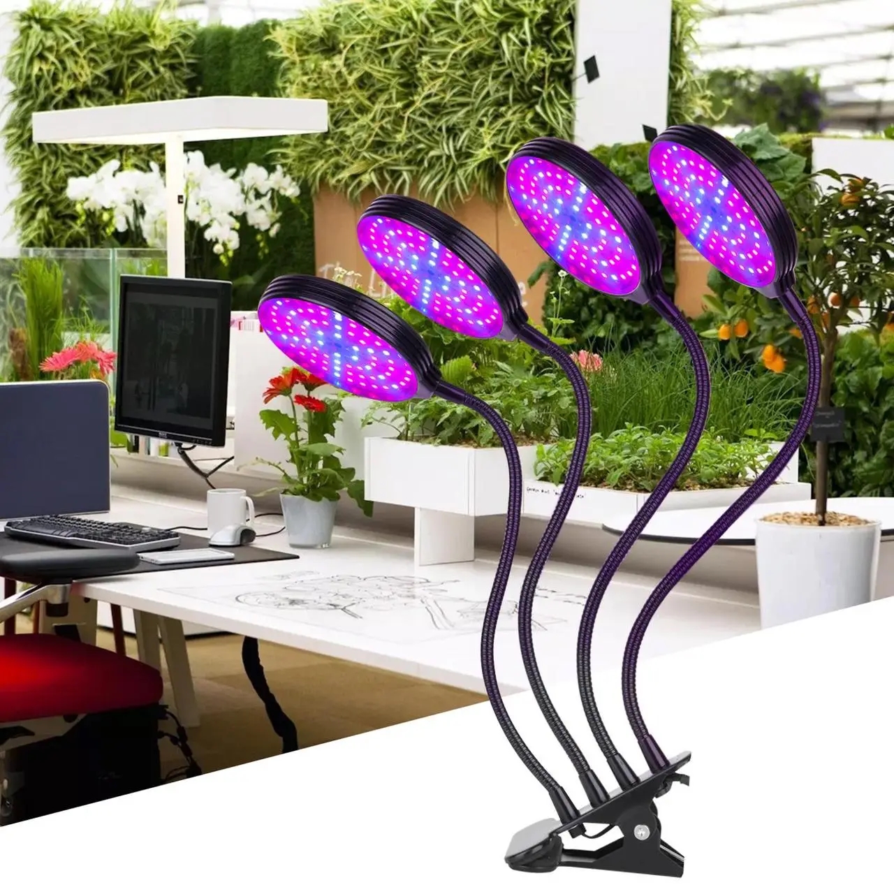 Фітолампа для рослин із таймером і регулюванням яскравості - мініатюра 2