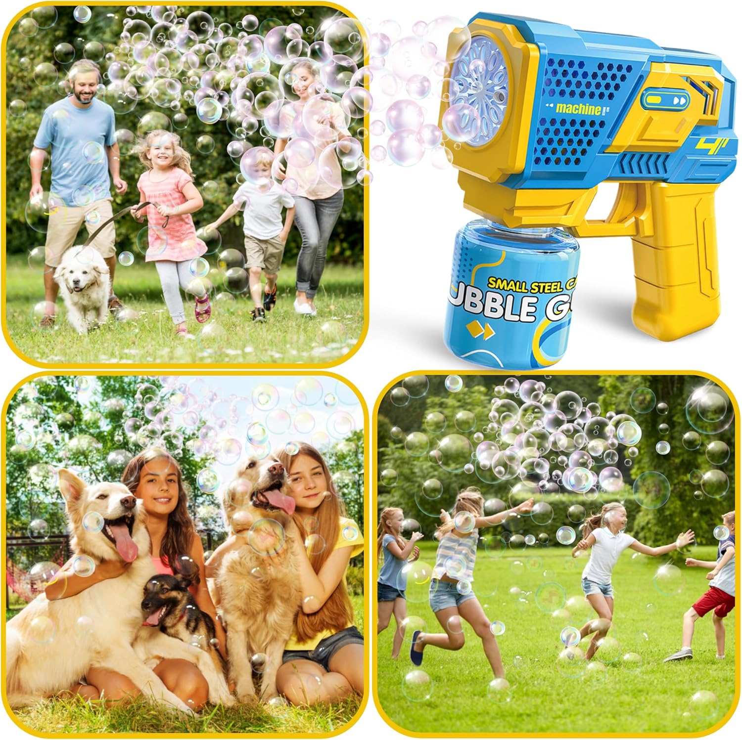 Пістолет генератор мильних бульбашок автоматичний з LED-підсвіткою - мініатюра 7