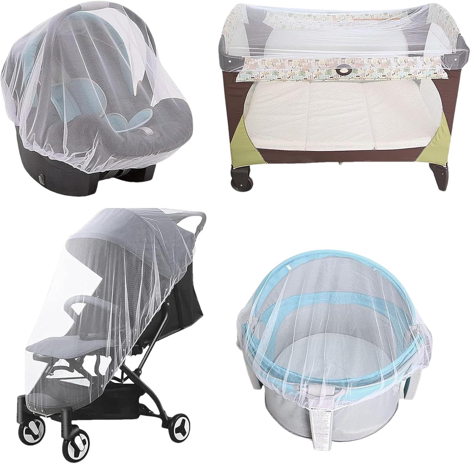 Москітна сітка для дитячого візка універсальна - мініатюра 3