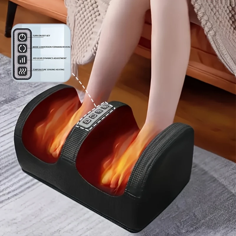 Масажер для ніг і стоп з підігрівом і вібрацією електричний - мініатюра 9