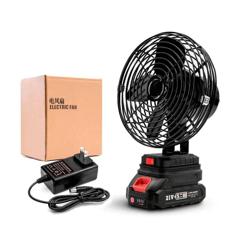 Акумуляторний вентилятор 8″ з функцією автоповороту та USB-зарядкою VAP-8 - мініатюра 2