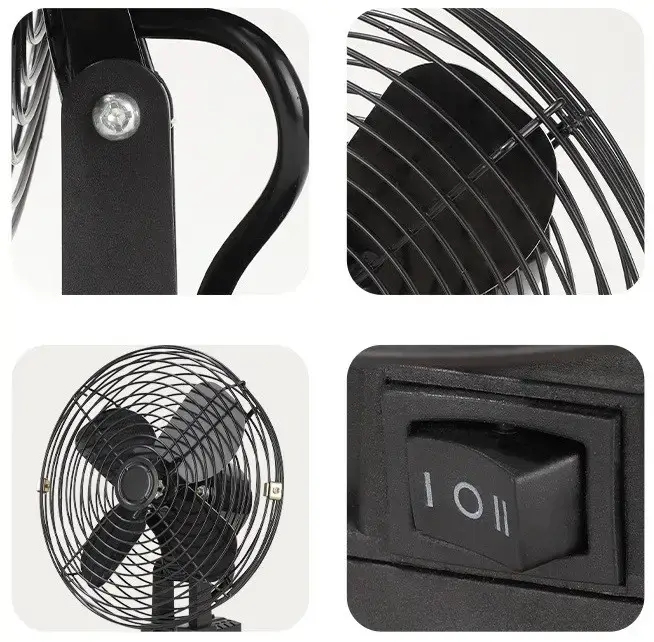 Акумуляторний вентилятор 8″ з функцією автоповороту та USB-зарядкою VAP-8 - мініатюра 3