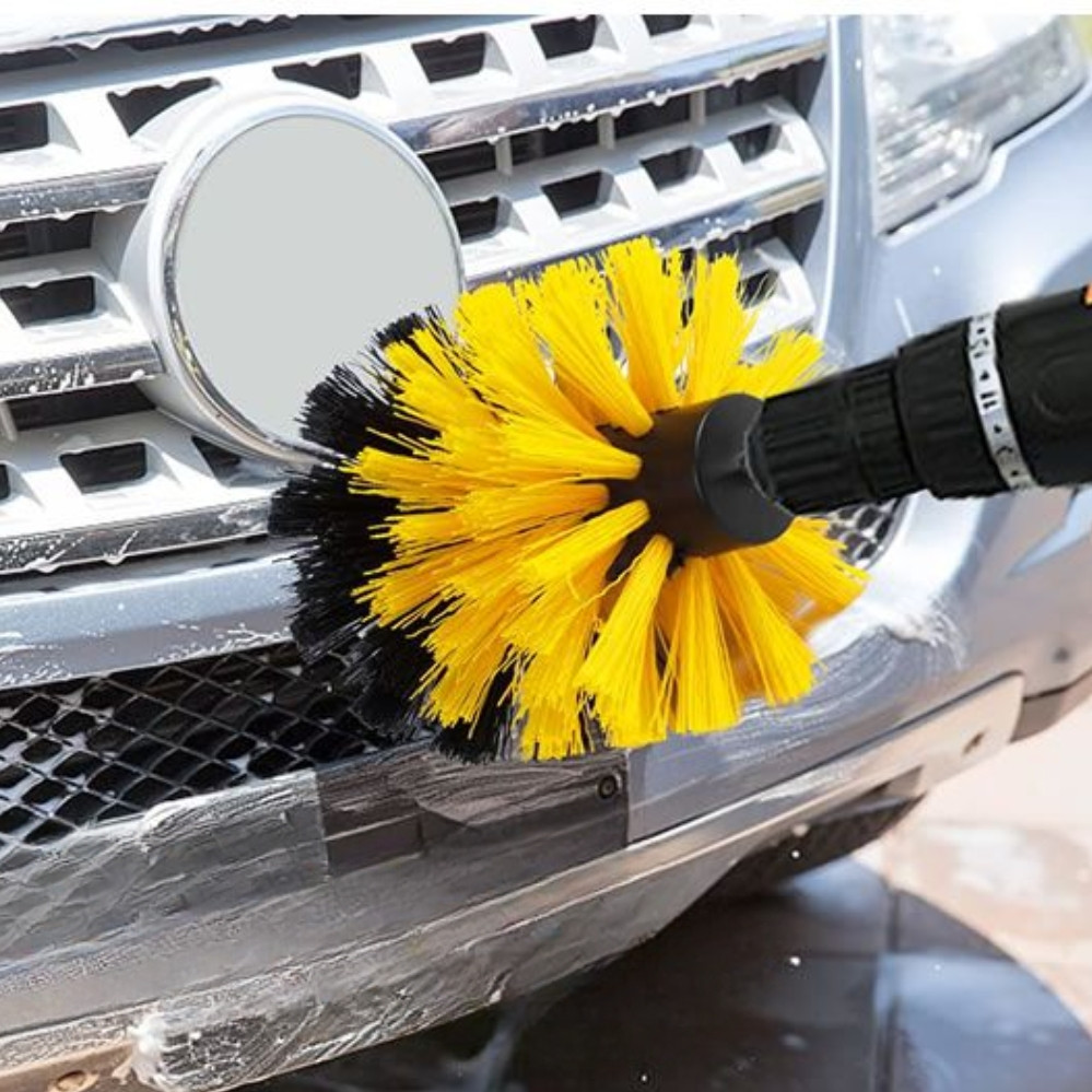 Набір щіток для чищення плитки насадка йоржик на дриль - мініатюра 3