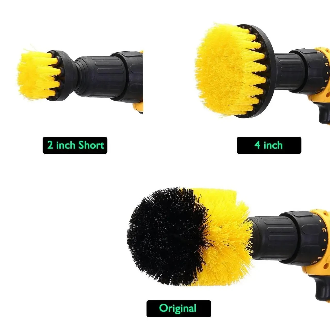 Набір щіток для чищення плитки насадка йоржик на дриль - мініатюра 7