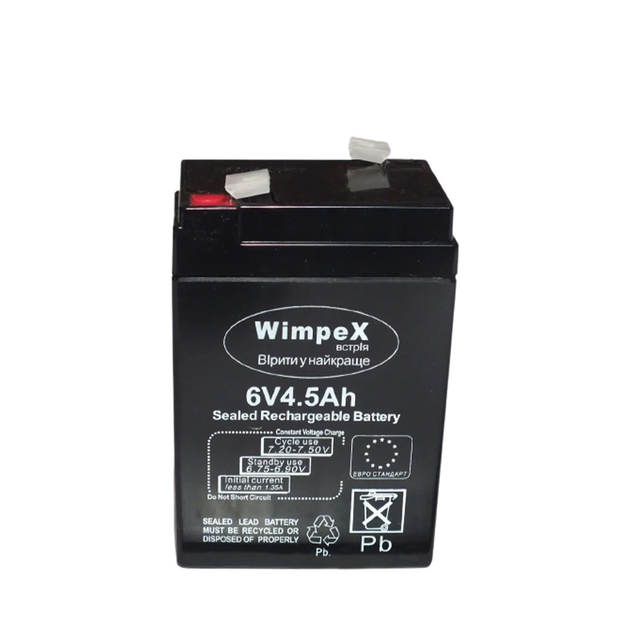 Акумулятор Wimpex WX-645 6V 4.5Ah 2024 - мініатюра 3