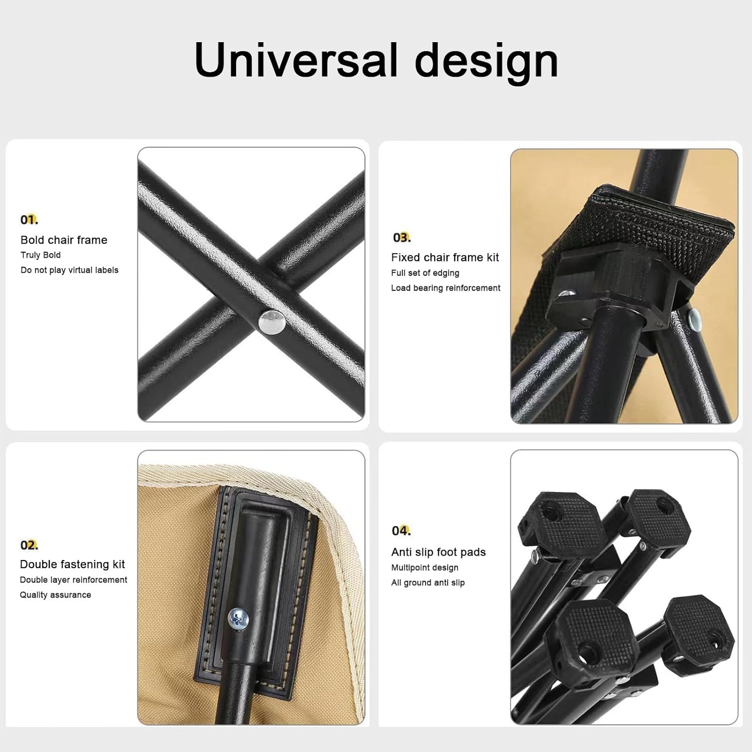 Міцне складане крісло Павук туристичне з укріпленим каркасом - мініатюра 2