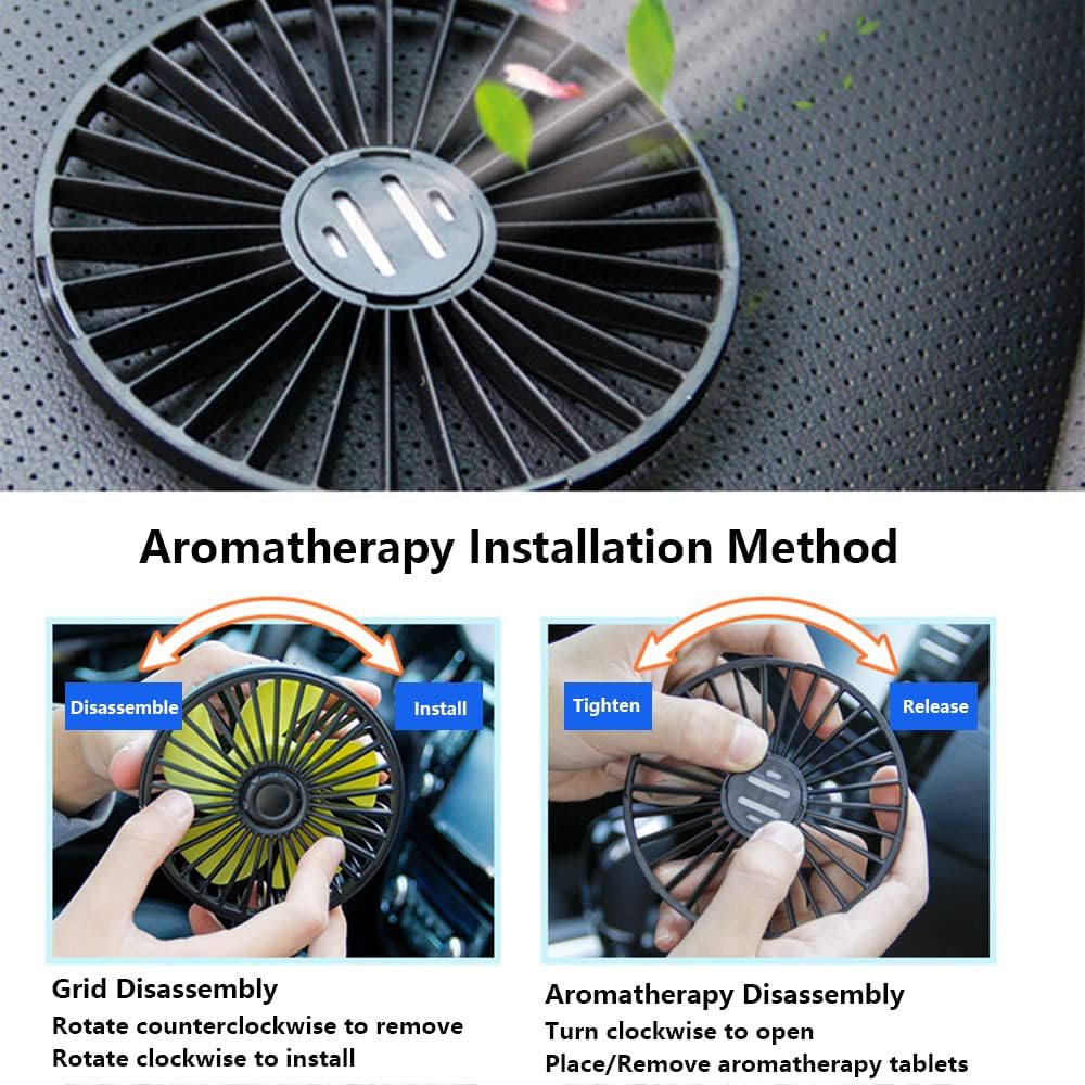 Двоголовий вентилятор для салону авто з регулятором швидкості та поворотом на 360° - мініатюра 2