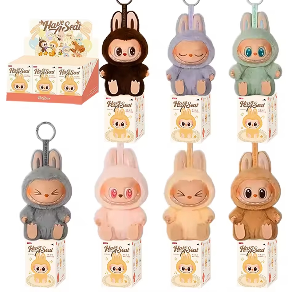 М’який брелок-монстр Лабубу в коробці-сюрпризі Blind Box • Іграшка-сюрприз POP MART Labubu