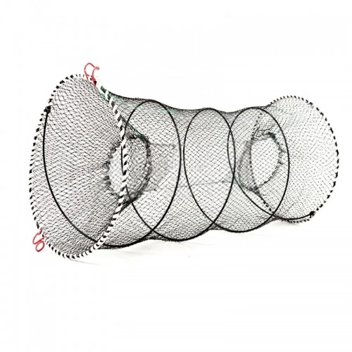 Складна пастка раколовка для риби та раків Ø40×88 см з нейлону - мініатюра 5