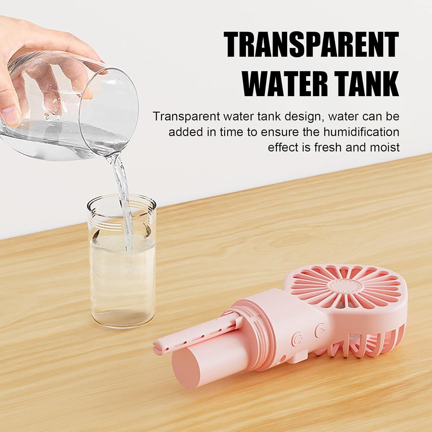 Ручний міні-вентилятор з функцією розпилення води 2 в 1 Small Fan EHF-12 - мініатюра 4