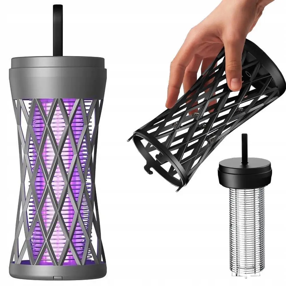 Електрична лампа від комарів TX-WD02 • Портативна пастка для комах з підсвічуванням та акумулятором