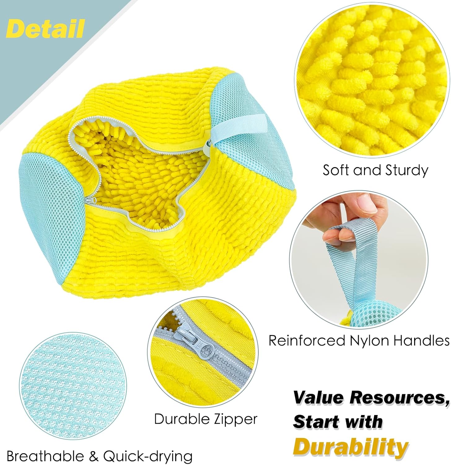 Мішок для прання взуття BauTech 360° із захистом від пошкоджень та шумопоглинанням - мініатюра 7