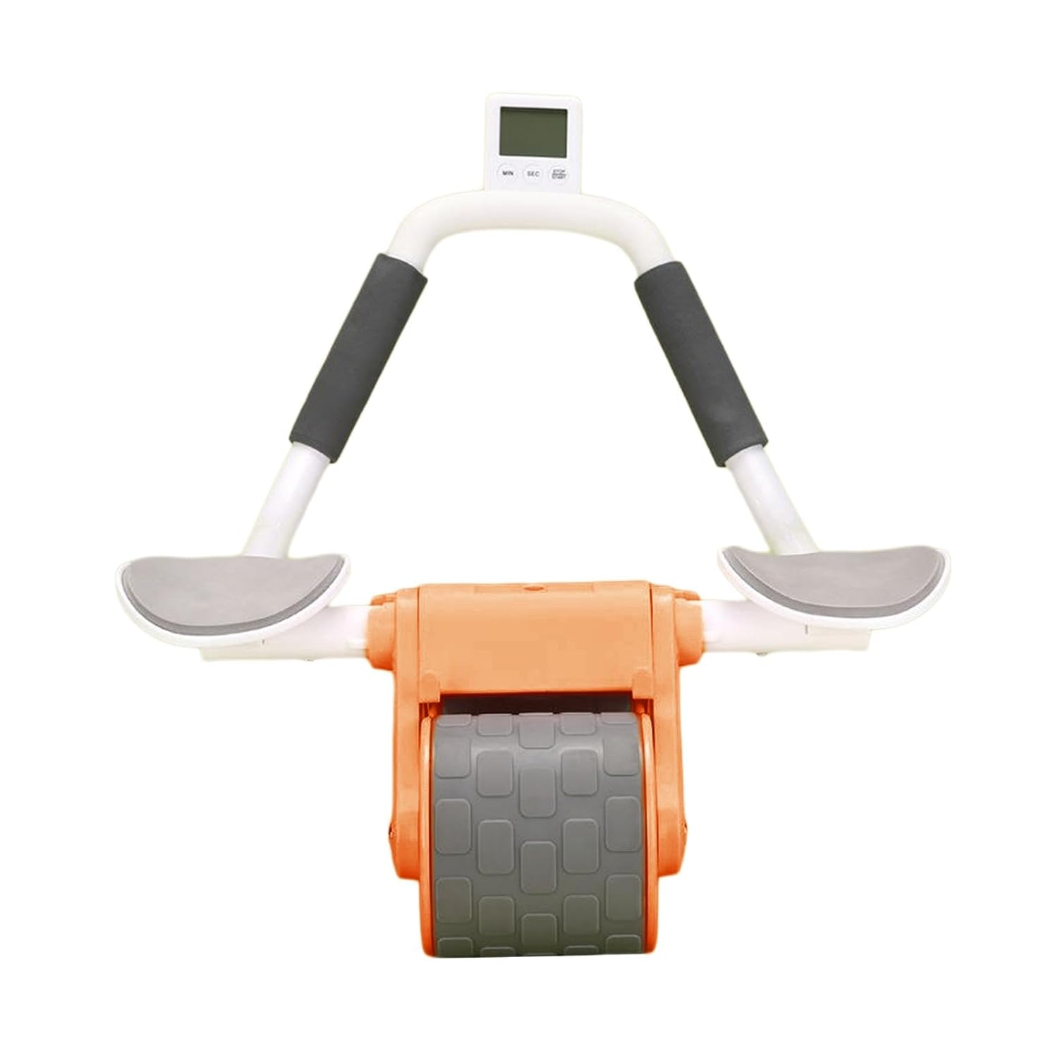 Тренажер-ролик для мышц пресса с упором для локтей и таймером - мініатюра 2